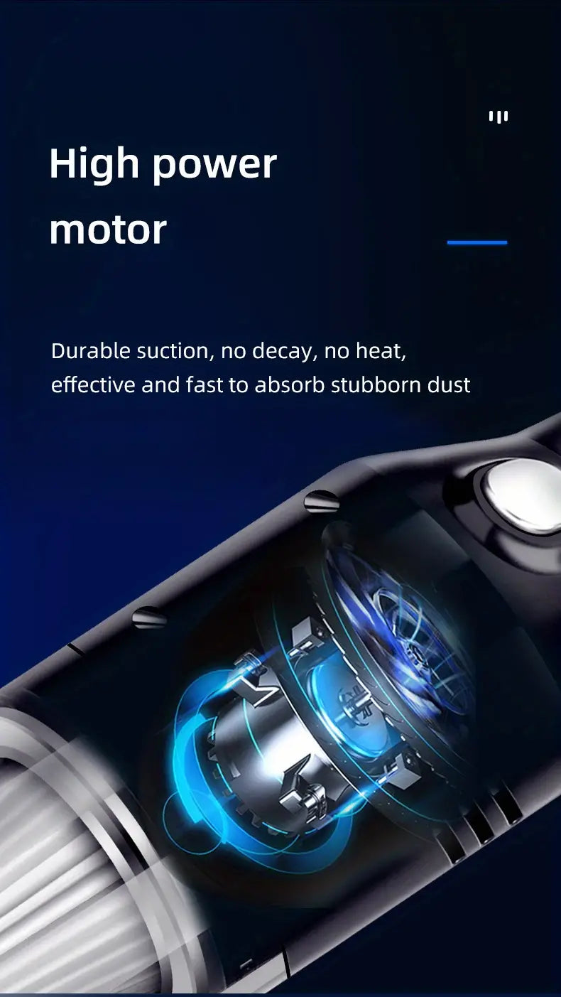 Aspiradora Inalámbrica para Coche con Potente Succión