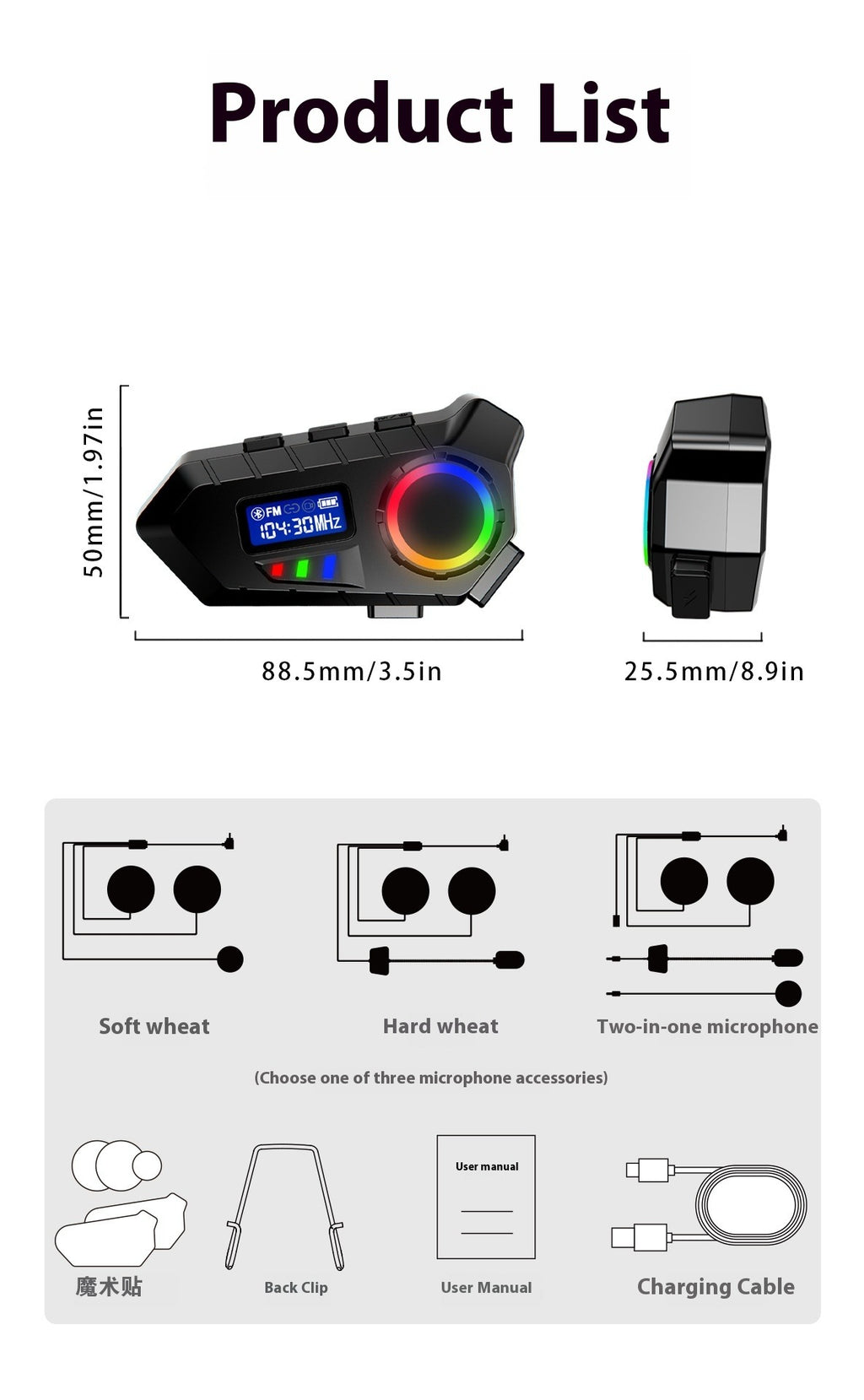 Casco de Motocicleta con Auricular Bluetooth
