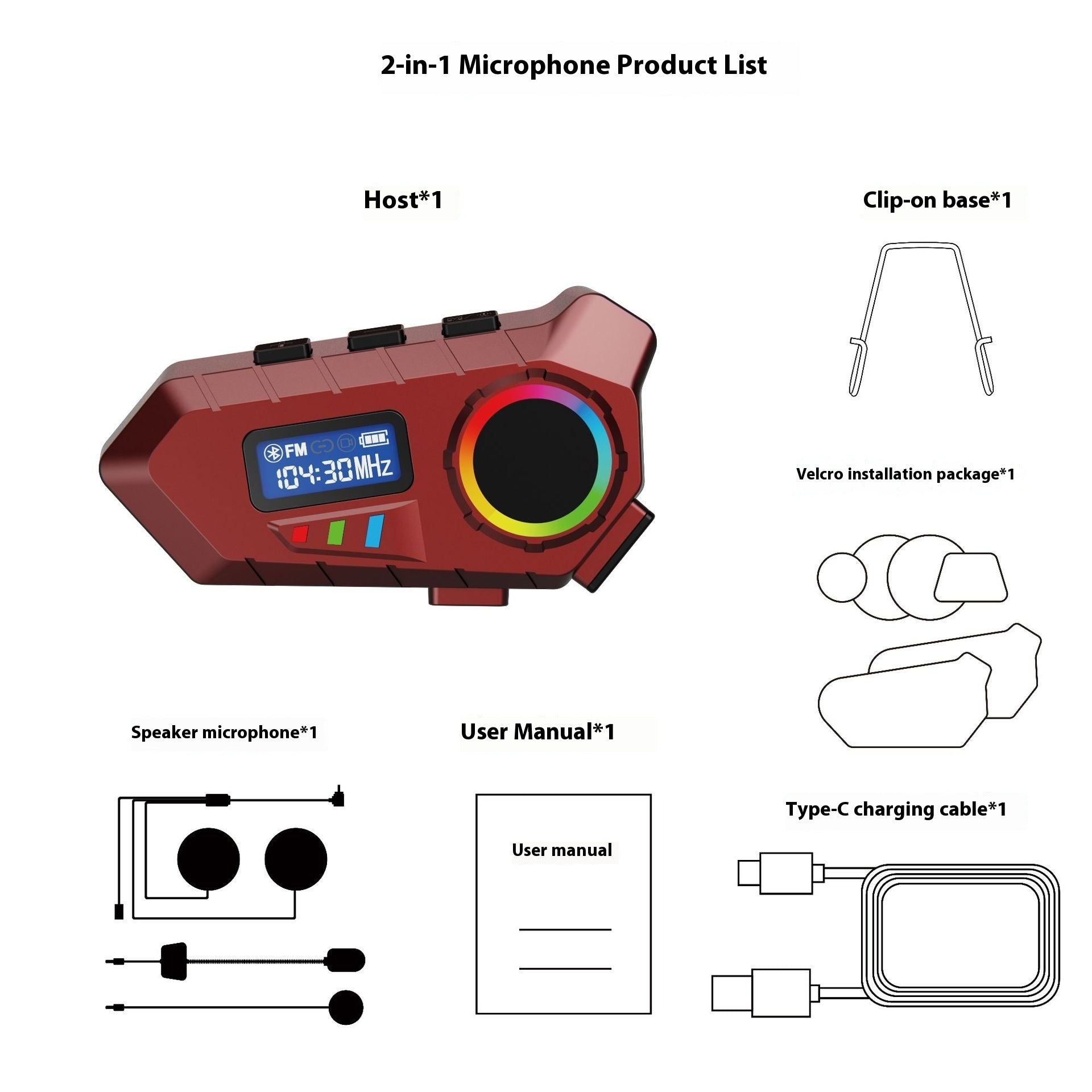 Casco de Motocicleta con Auricular Bluetooth