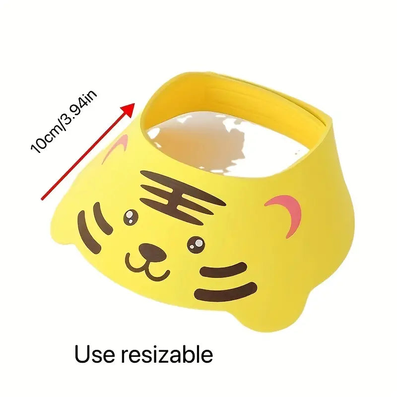 Gorro Protector para Baño de Bebé con Diseño de Dibujos Animados (1pc)