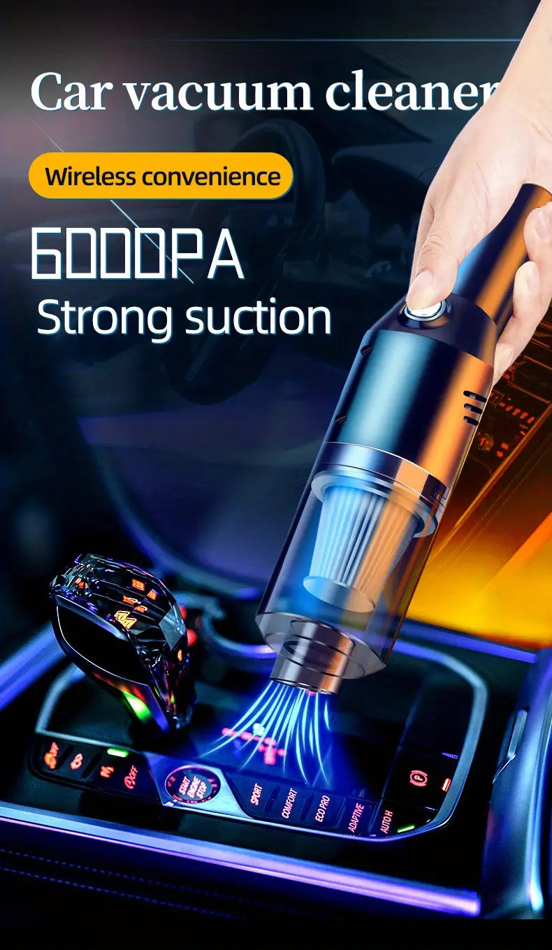 Aspiradora Inalámbrica para Coche con Potente Succión