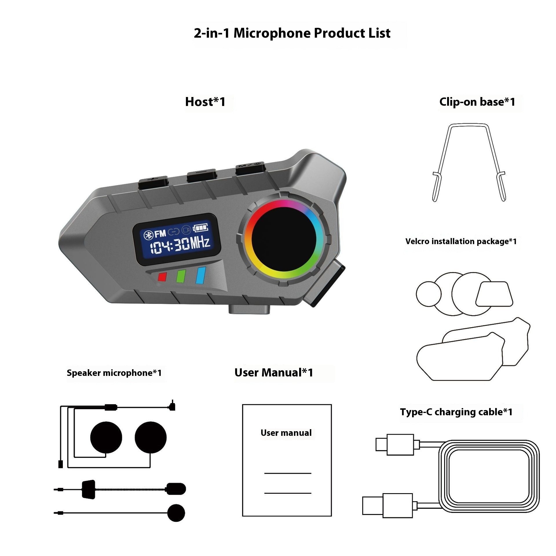 Casco de Motocicleta con Auricular Bluetooth
