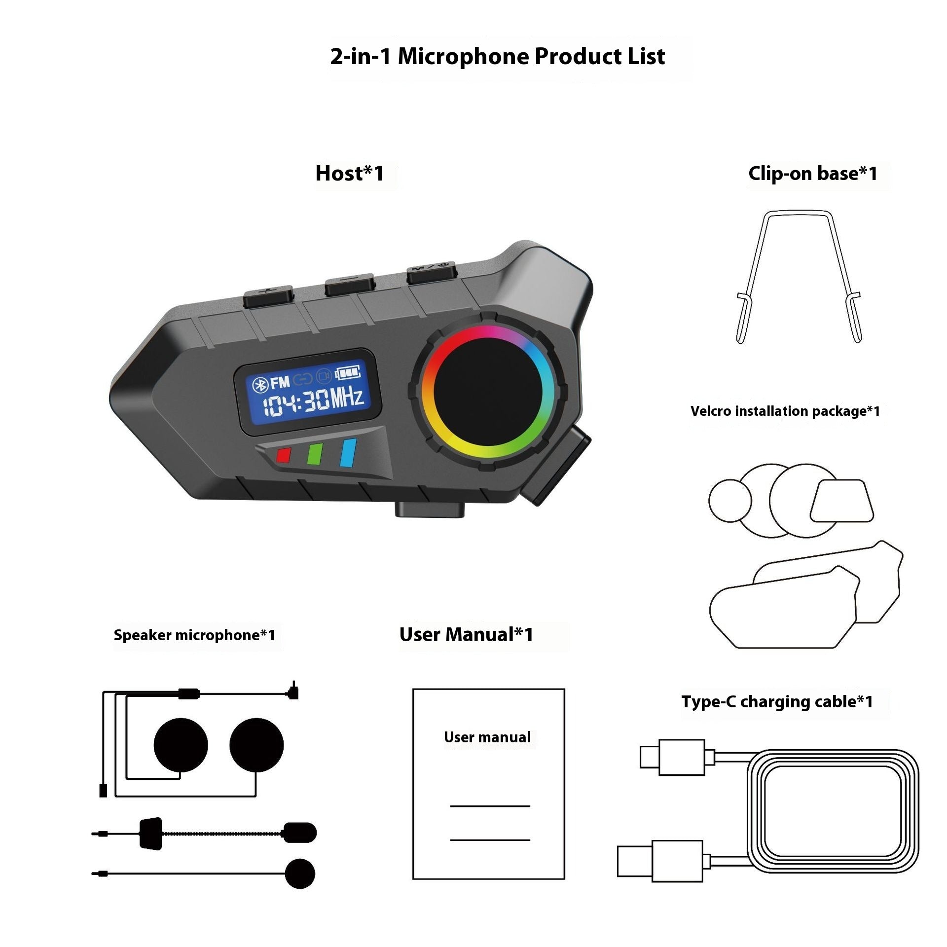 Casco de Motocicleta con Auricular Bluetooth