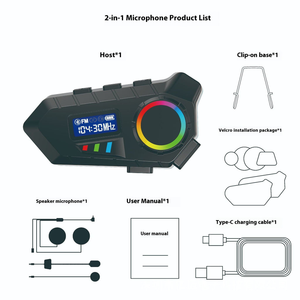 Casco de Motocicleta con Auricular Bluetooth